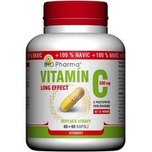 BIO Pharma Vitamín C 500 mg Long Effect 120 kapsúl