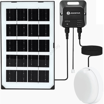 - LED Соларна лампа LED/35W/12V 3000 mAh 6500K Ø 16, 8 см (AI2007)