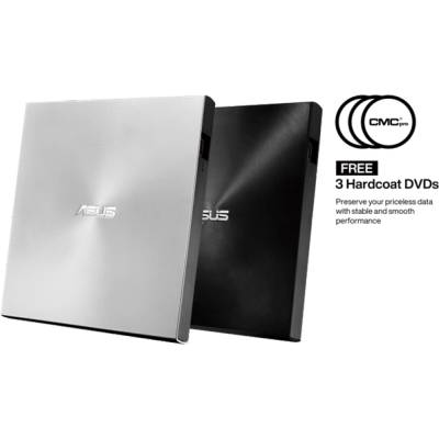 ASUS Външно DVD-записно устройство ASUS (ZenDrive) SDRW-08U7C-U, сребристо, USB-C, Ultra Slim SDRW-08U7C-U/SIL/G/AS (SDRW-08U7C-U/SIL/G/AS)