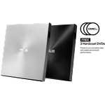 ASUS Външно DVD-записно устройство ASUS (ZenDrive) SDRW-08U7C-U, сребристо, USB-C, Ultra Slim SDRW-08U7C-U/SIL/G/AS (SDRW-08U7C-U/SIL/G/AS)