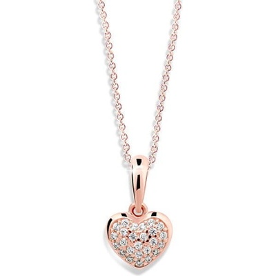 Cutie Jewellery Prívesok v tvare srdca z ružového zlata Z6295 2383 40 10 X 4