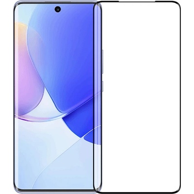 Извит 3D удароустойчив стъклен протектор за екран марка MOFI за Huawei Nova 9 - с черна рамка