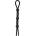 Coquette Ohmama Cord-Cock and Testicles Ring Black