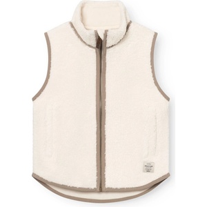 Mini A Ture Детски поларен елек Mini A Ture Kid's Matbattal Fleece vest - Angora Cream - размер 92 (EU) (703-7017-0111)