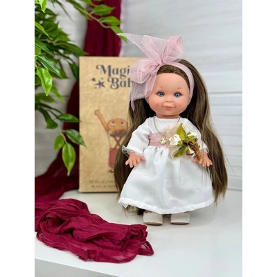 Magic baby: кукла Бети с бяла рокличка и бели обувки (MB3168)