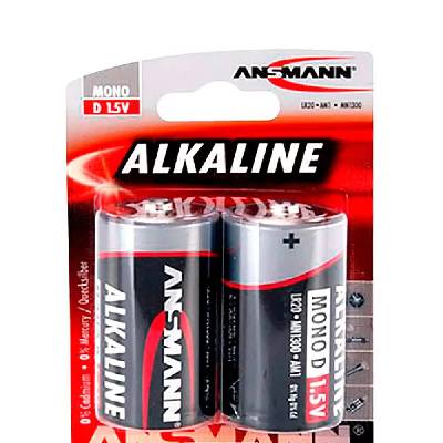 1x2 Mono D LR 20 Red-Line battery - Black (Black)
