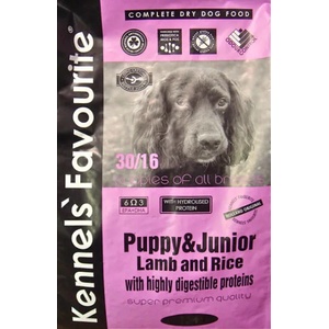 Kennels' Favourite Puppy & Junior - Lamb & Rice 3 kg