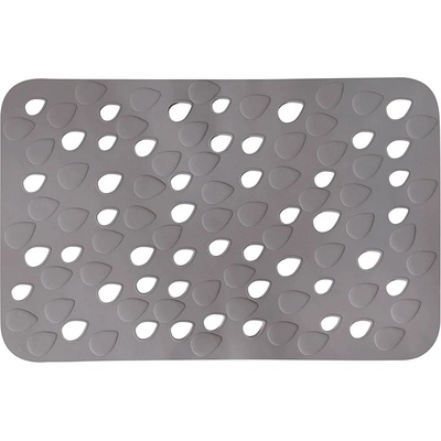SPIRELLA ПОСТЕЛКА DROPS PVC ЗА ДУШ ЗОНА 53x35 СИВ (40.07565)