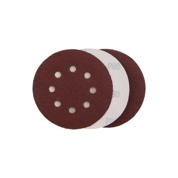 Brúsny papier so suchým zipsom, 125mm, P80, 8 otvorov, 3ks