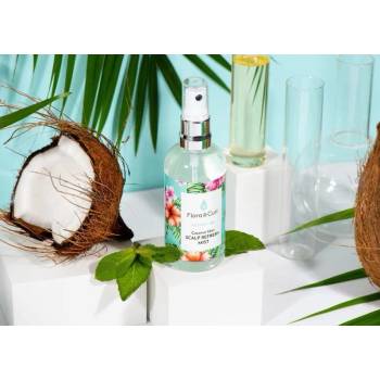 Flora & Curl Освежаваща мъгла за сух, раздразнен скалп с мента и кокос Flora & Curl Coconut Mint Scalp Refresh Mist, 100 мл