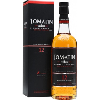 Tomatin 12y 43% 1 l (karton)