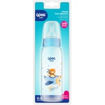 Wee Baby Стъклено шише Wee Baby Classic - 250 ml, синьо с тигър (876) - baby