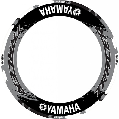 SEFIS jednodielne polepy na kolesá YAMAHA Tracer čierno-sivá