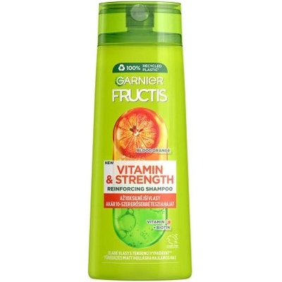 Fructis Vitamin & Strength Reinforcing Shampoo 400 ml укрепващ шампоан за слаба и опадаща коса за жени