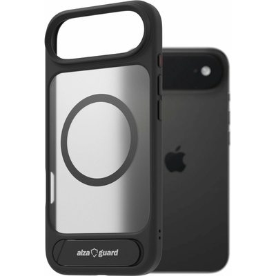 AlzaGuard Matte Case with Stand Compatible with MagSafe for iPhone Air černý AGD-PCH477B