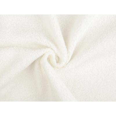 Teddy plyšová látka, střední, 9 (2) (275 g/m²) Off White