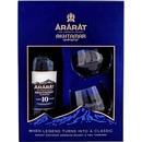 Ararat 10 Y.O. 40% 0,7 l (darčekové balenie 2 poháre)