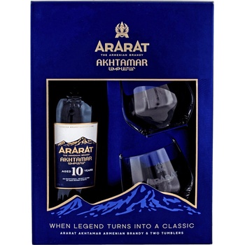 Ararat 10 Y.O. 40% 0,7 l (darčekové balenie 2 poháre)