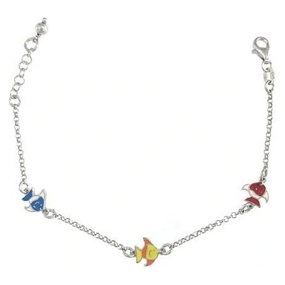 Infinitysilver Dětský stříbrný náramek s rybičkami 131295