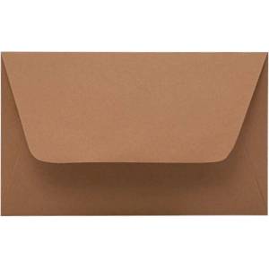 KASKAD Цветен плик за визитни картички KASKAD 70x105mm 19 орех 50/пак 00119 (00119)