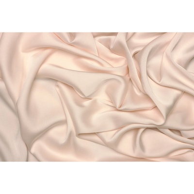 Saténové umělé hedvábí | Silky Armani - Světle pastelová oranžová