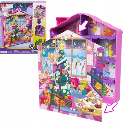 Mattel Polly Pocket Adventní kalendář 2023 Perníková chaloupka