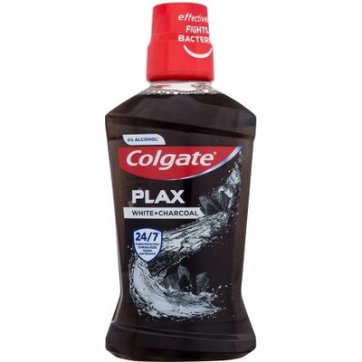 Colgate Plax White + Charcoal 500 ml избелваща вода за уста