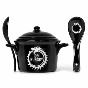 Image 1 of Alchemy gothic чаша с лъжица ALCHEMY GOTHIC - лого So Hungry - MRB4