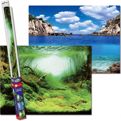 Aqua Nova pozadí oboustranné plants ocean XL 150 x 60 cm
