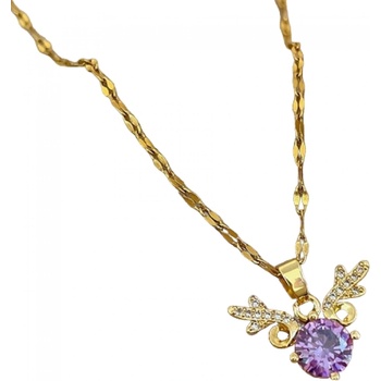 HARAHU Колие si-21671 - Златна / Лилава kp21671 (si-21671)