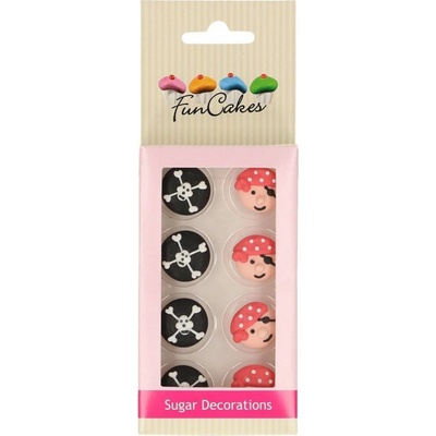 FunCakes čokoládové dekorace piráti 8 ks