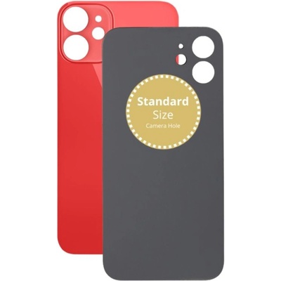 Kryt Apple iPhone 12 Mini Sklo Zadního Housingu červený
