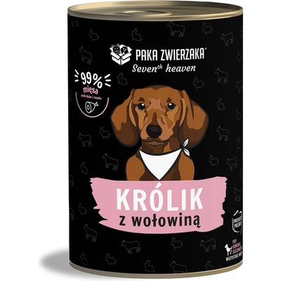 Paka Zwierzaka Siedme nebo Adult Králik a hovädzie mäso 400 g