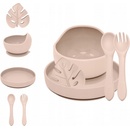 PETITE&MARS Set jedálenský silikónový TAKE&MATCH Desert Sand 4 ks