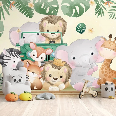 Art Gift Decor Фототапет - Забавно сафари