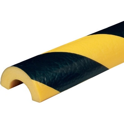 DP 10027 Varovný a ochranný profil 5 - priemer 5x500 cm Čierna-Žltá