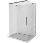 Mexen Rox-3S L душ кабина 3-стенни плъзгащи се 150 x 85 см, прозрачна, четкано сиво - 8C2L-150-085-66-00-3S (8C2L-150-085-66-00-3S)