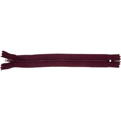 Zip spirálový nedělitelný 3mm/20cm Varianta: vínová
