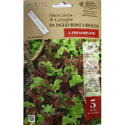 Hortus Семена на лента за Микс Салати Червена и Зелена Misticanza di Lattughe da taglio Rosse e Bionde