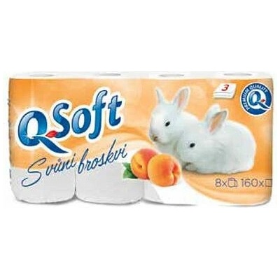 Q SoftBroskyňa 3-vrstvový 8 ks