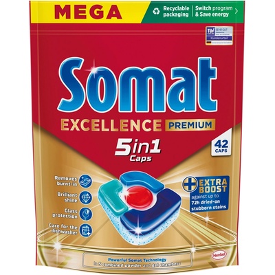 Somat Excellence Premium kapsle do myčky 42 ks