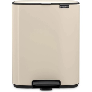 Brabantia Кош за боклук Brabantia Bo Pedal 1010123, 12 л, Леко затваряне, Противоплъзгаща основа, Бежов (1010123)
