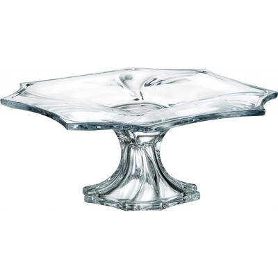 Crystalite Bohemia Talíř na noze Neptune 33 cm