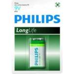 Philips Батерия philips longlife, 9v, 6f22 (6f22l1b/10)