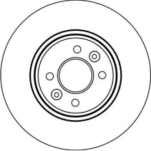 Brzdový kotouč TRW DF4110 - RENAULT LAGUNA, MEGANE Scenic