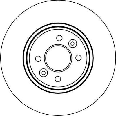 Brzdový kotouč TRW DF4110 - RENAULT LAGUNA, MEGANE Scenic
