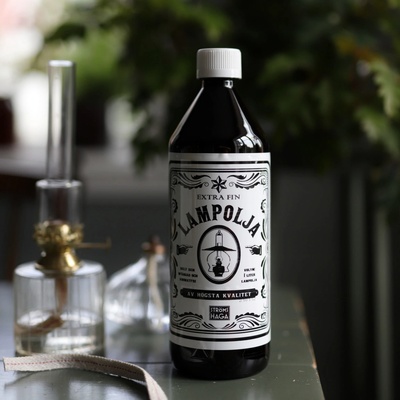 Lampový olej Strömshaga 1 l Strömshaga - Strömshaga Lampový olej 1 l, černá barva, sklo, plast – Zboží Dáma