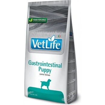 Farmina Vet Life Gastrointestinal Puppy - пълноценна диетична храна за подрастващи кученца за намаляване на остри чревни абсорбционни нарушения - 2 кг, Италия - PVN0200030