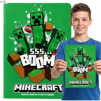 Astra Zošit kockovaný A5 Minecraft