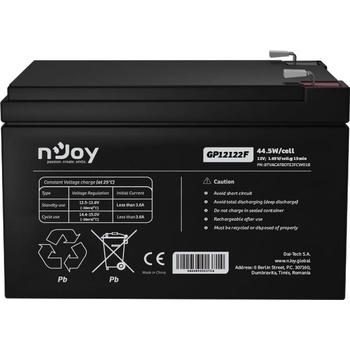 Image 1 of nJoy GP12122F 12V 12Ah, BTVACATBDTE2FCW01B (BTVACATBDTE2FCW01B)
